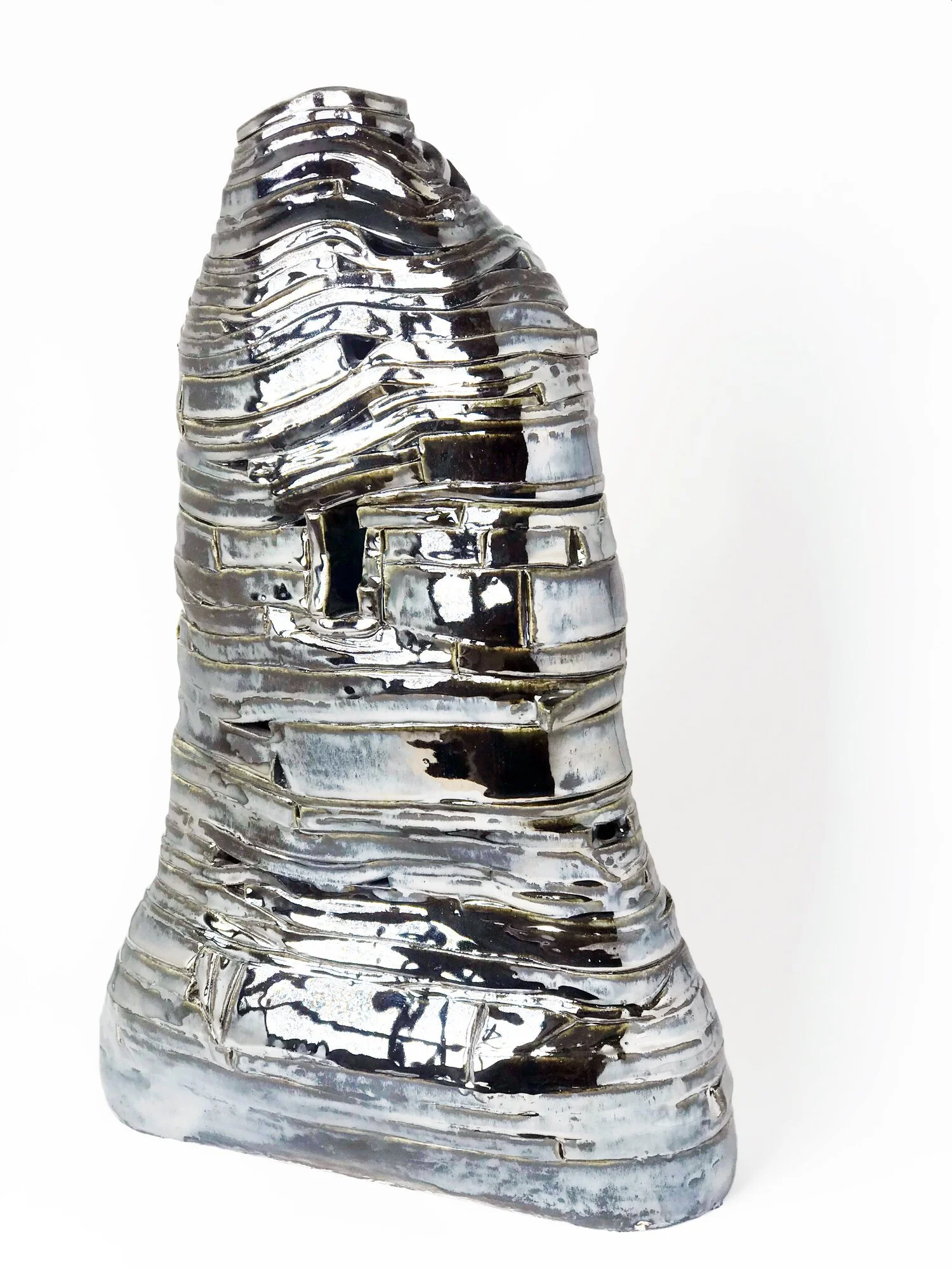 Reflection 2018  
24 x 12 in, Stoneware, Glaze