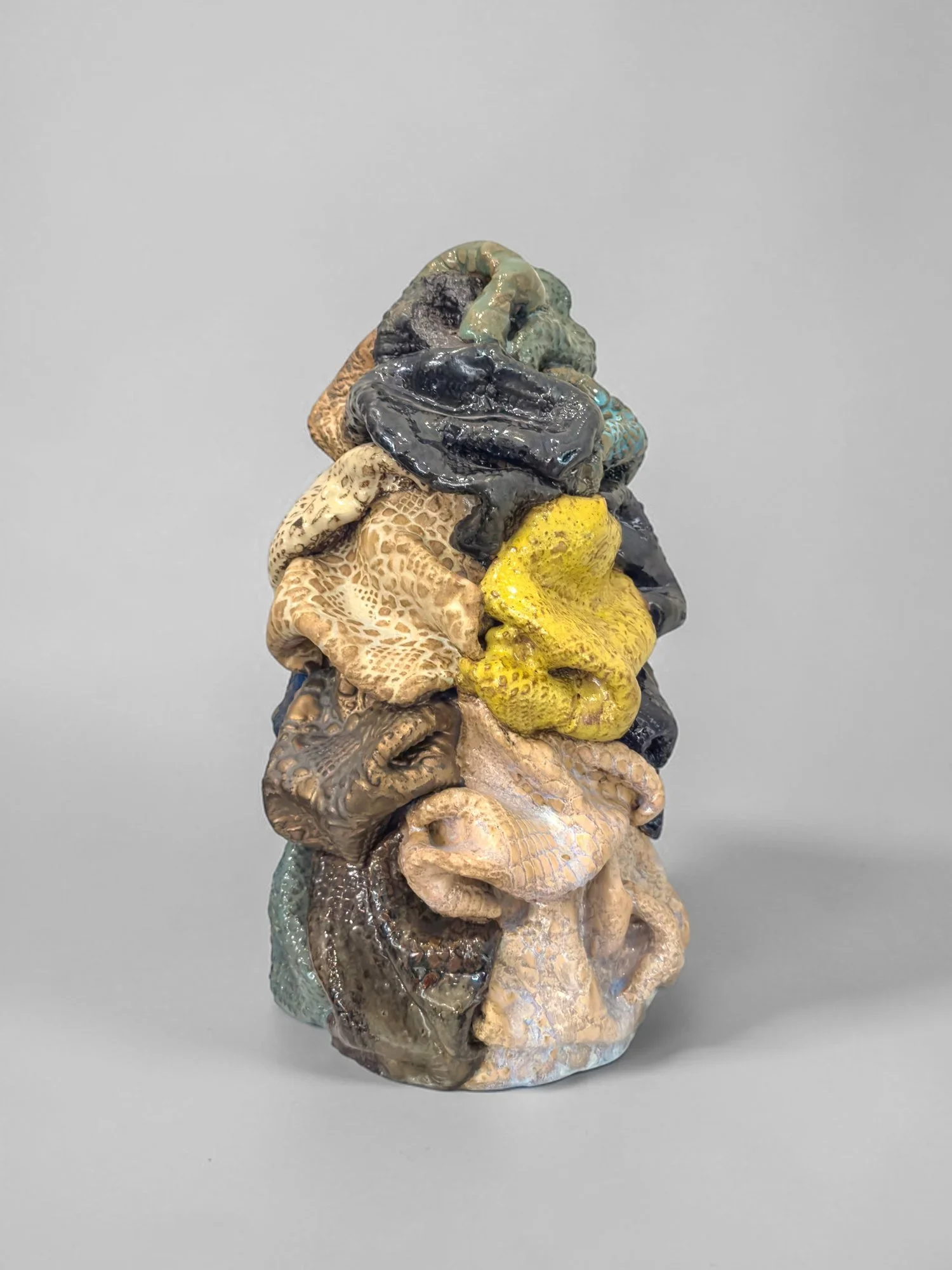 
Illusion of Softness II, 2026 
17 x 8 x 8 in, Stoneware, glaze 