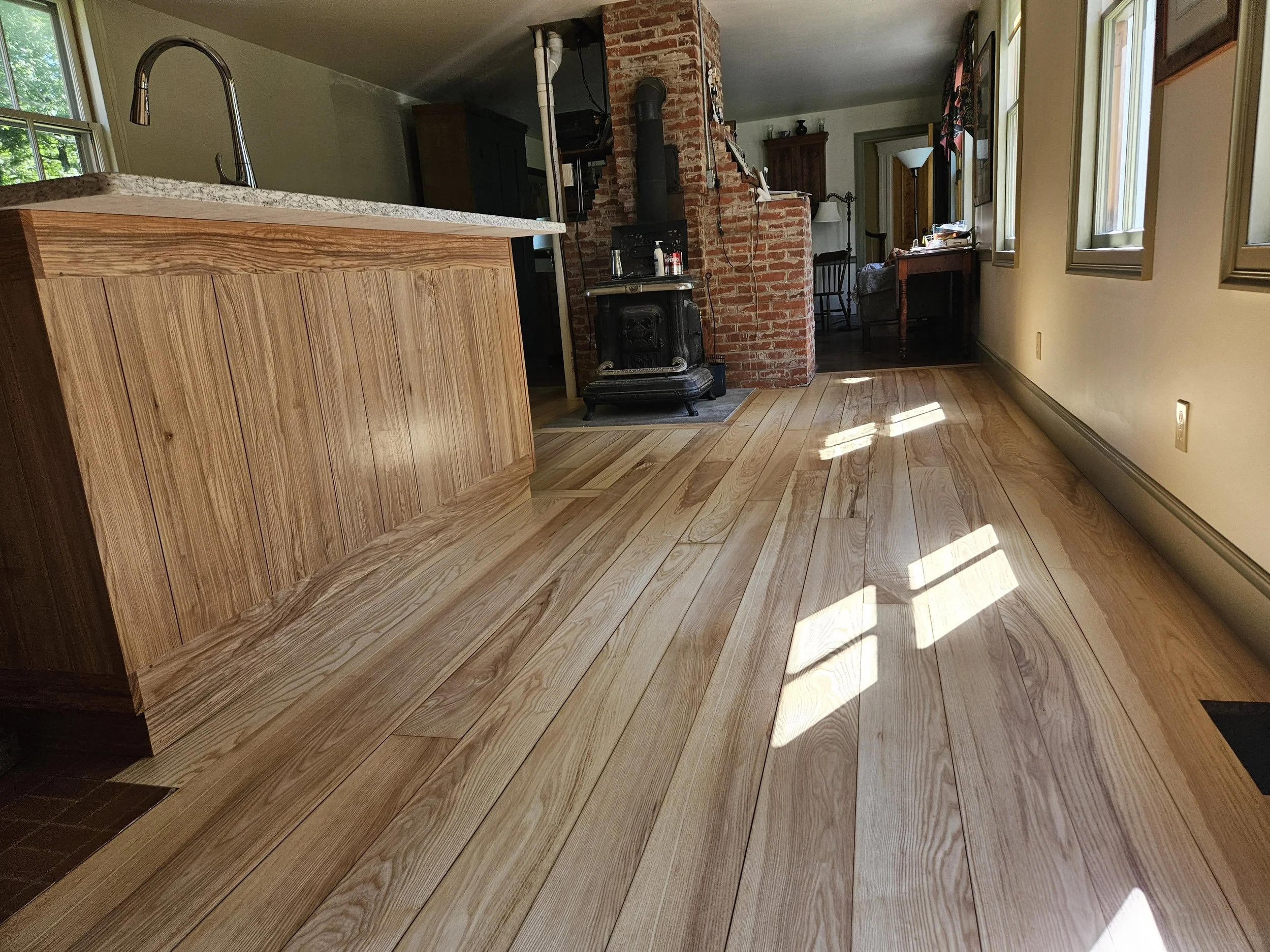 Two coats of finish applied, one more to go!