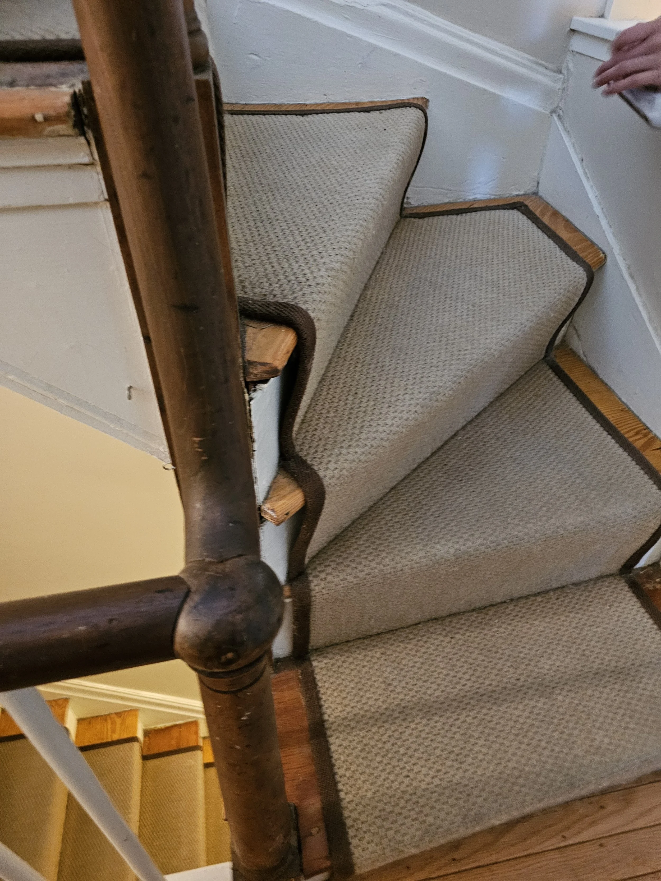 The original staircase - desperately ready for some TLC.
