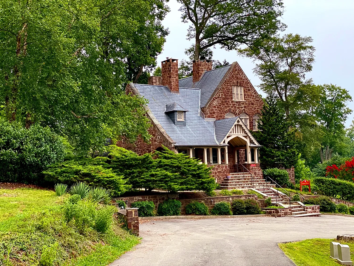Groton House during springtime at St. Thomas’ Church Whitemarsh.