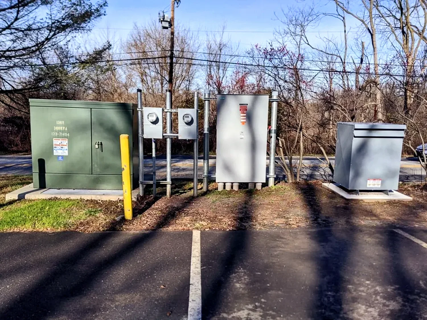 Electrical service equipment at St. Thomas’ Church Whitemarsh.