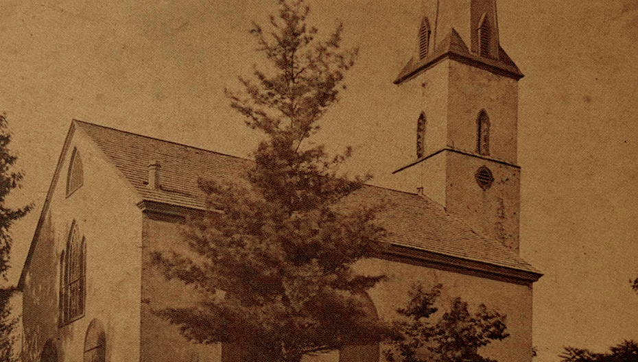 Historic photo of the St. Thomas’ Church Whitemarsh.