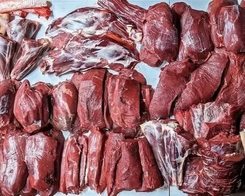 Professionally processed venison cuts prepared after a successful whitetail hunt.