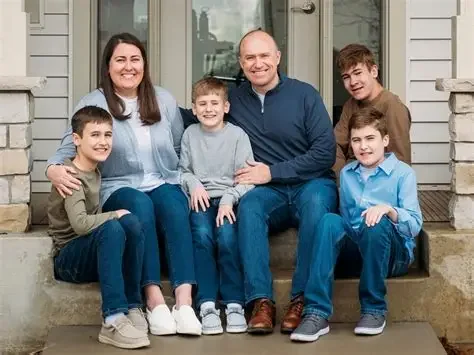 Jake Johnson with Family