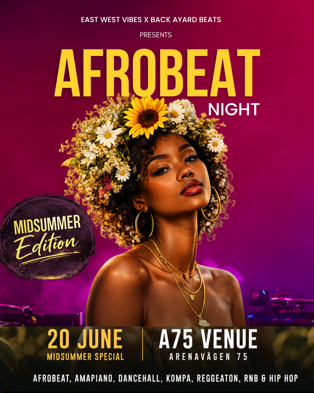 AFROBEAT  NIGHT  MIDSUMMER  EDITION