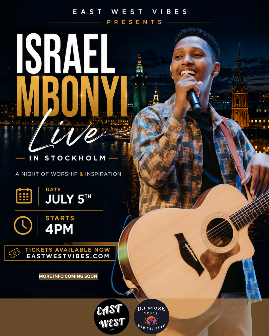 ISRAEL MBONYI LIVE WITH FULL BAND IN STOCKHOLM