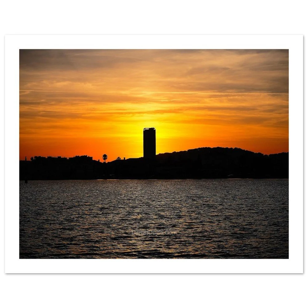 Sunset La Seyne sur mer. Toulon