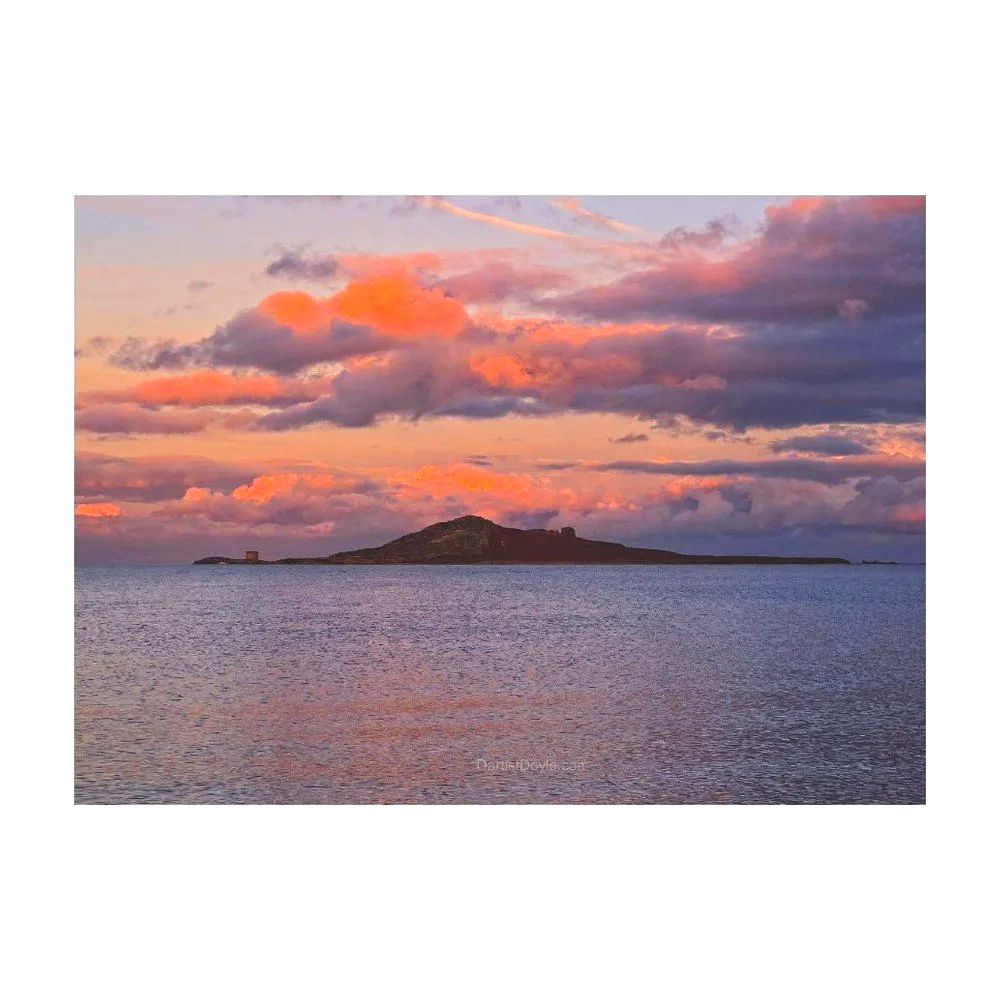Sunset , Irelands eye island Howth