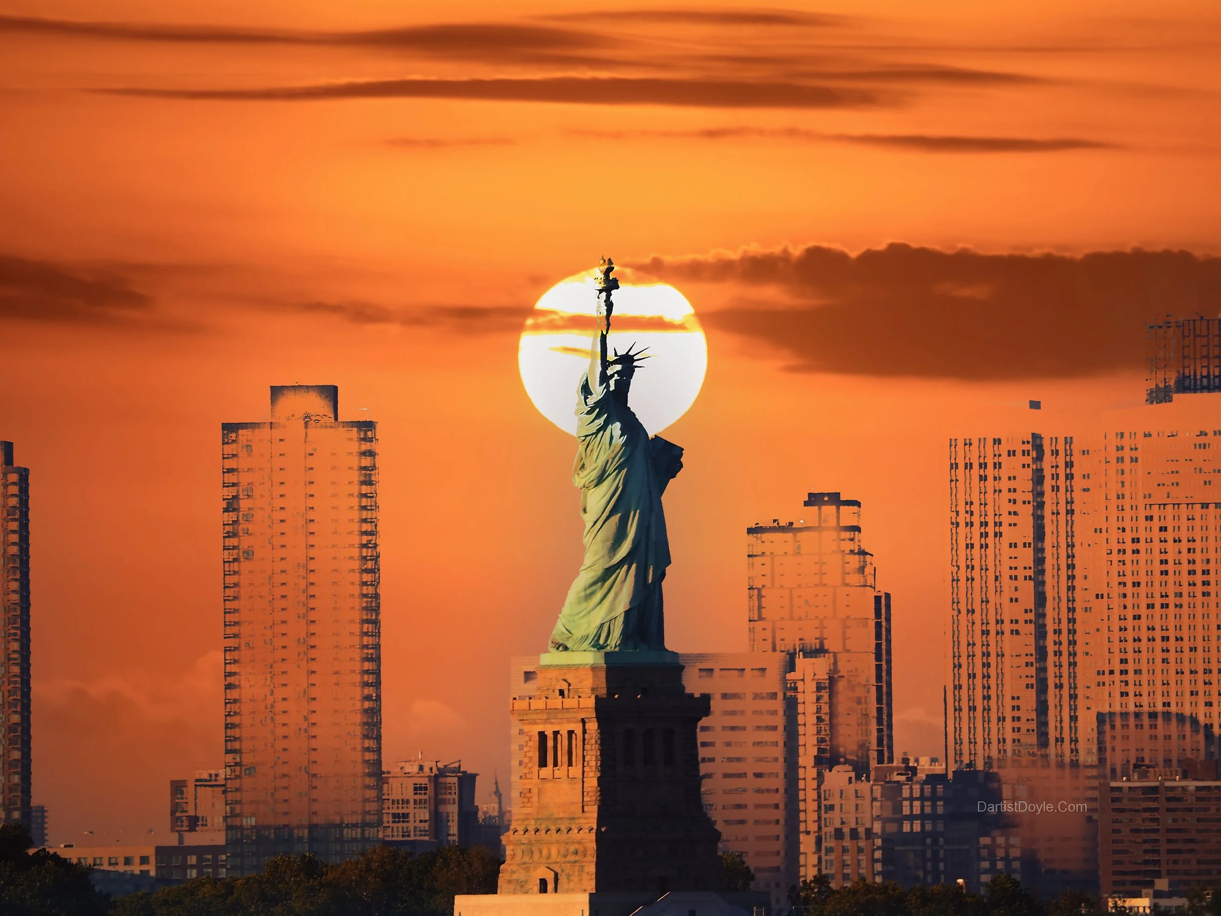 Statue of Liberty - Abstract - New York