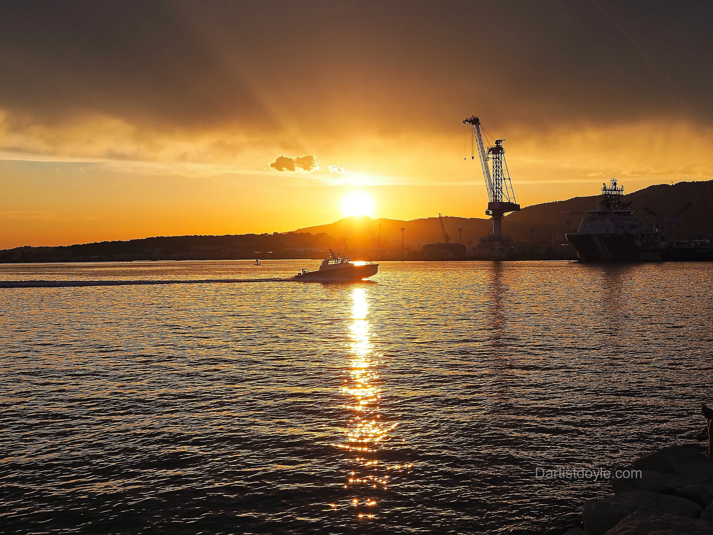 Sunset Harbour of Toulon