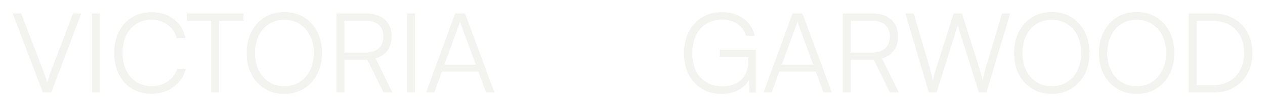 Text that reads 'Victoria Garwood' in large, white, uppercase letters on a plain black background.
