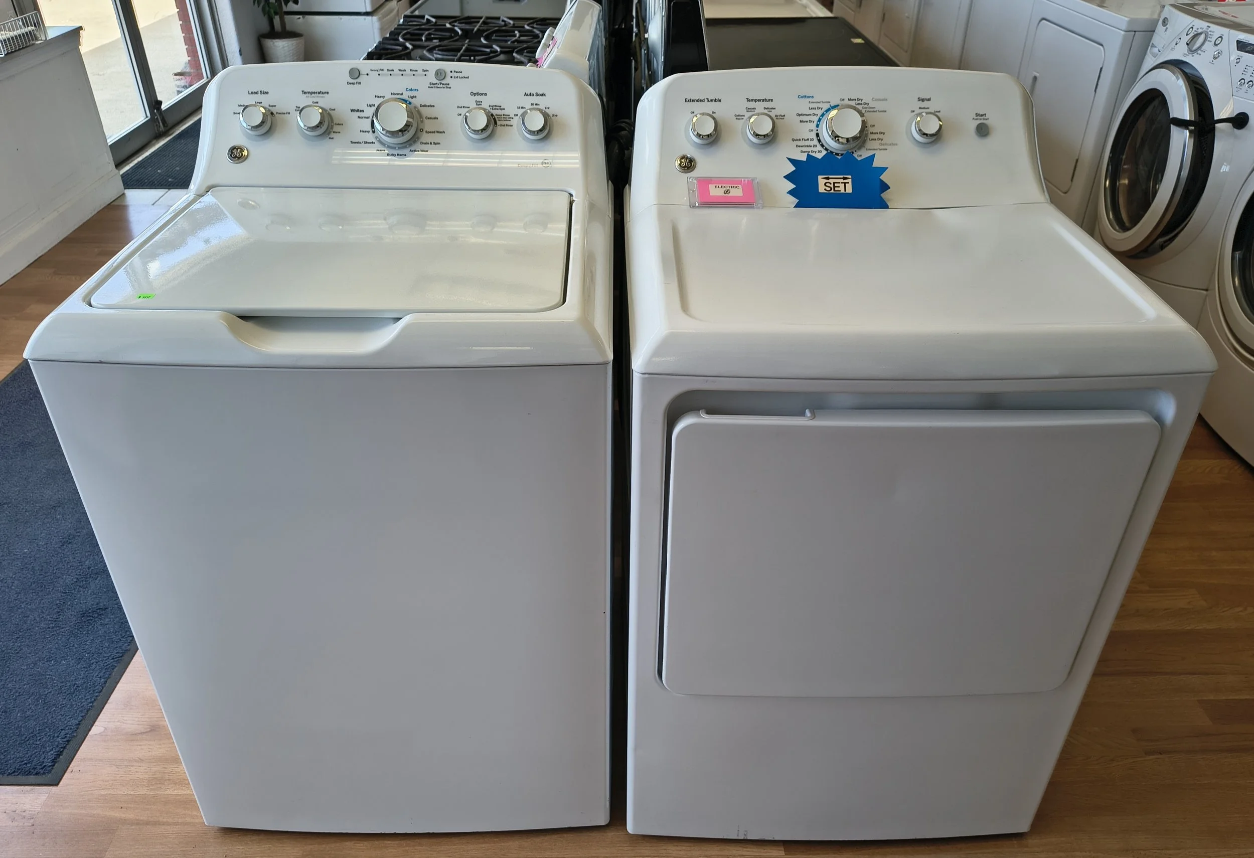 GE Washer and Electric Dryer Set