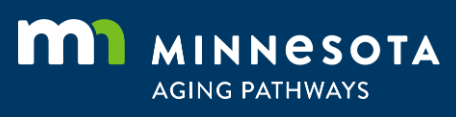 Logo for Minnesota Aging Pathways with a green and blue 'm' icon