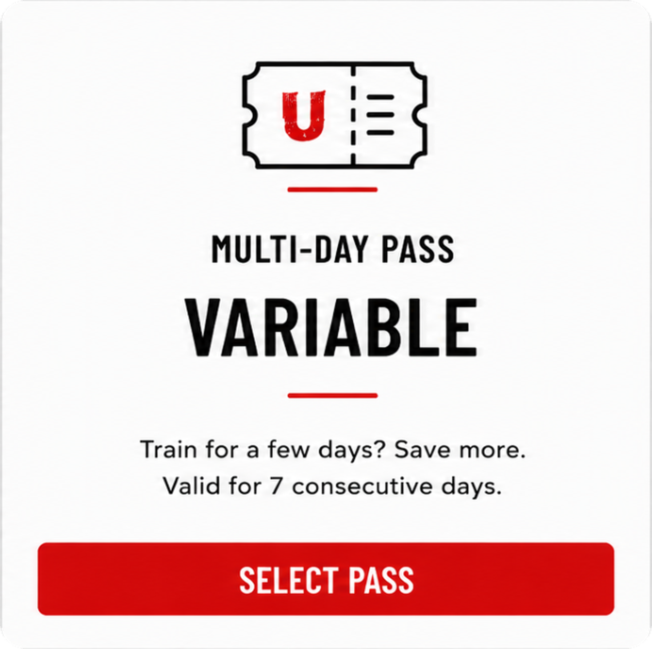 Multi Day Pass