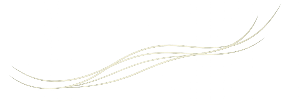 A set of five curved, light-colored lines on a black background.