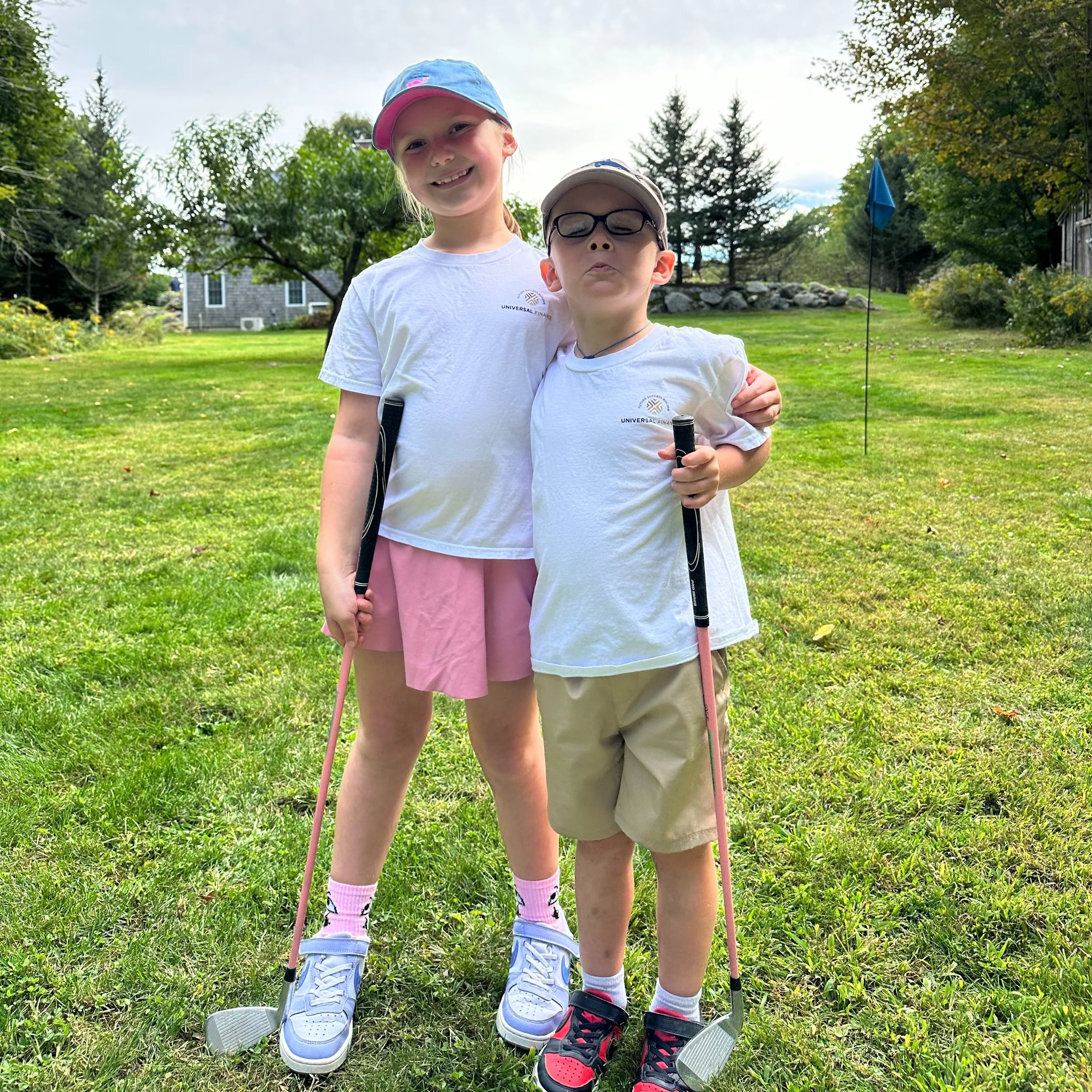 #FeelGoodFriday ⛳🍂

Welcoming the first weekend of fall with the Presidents Cup in full swing. 

From the golf course to the farm, these two are keeping busy! 🏌️&zwj;♀️🚜

At #UniversalFinance, we know that whether you&rsquo;re building on the cour
