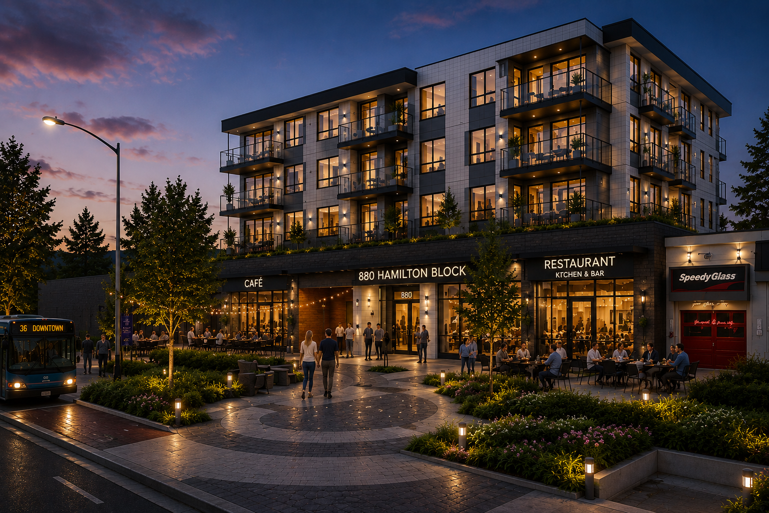 880 Hamilton Block Rendering