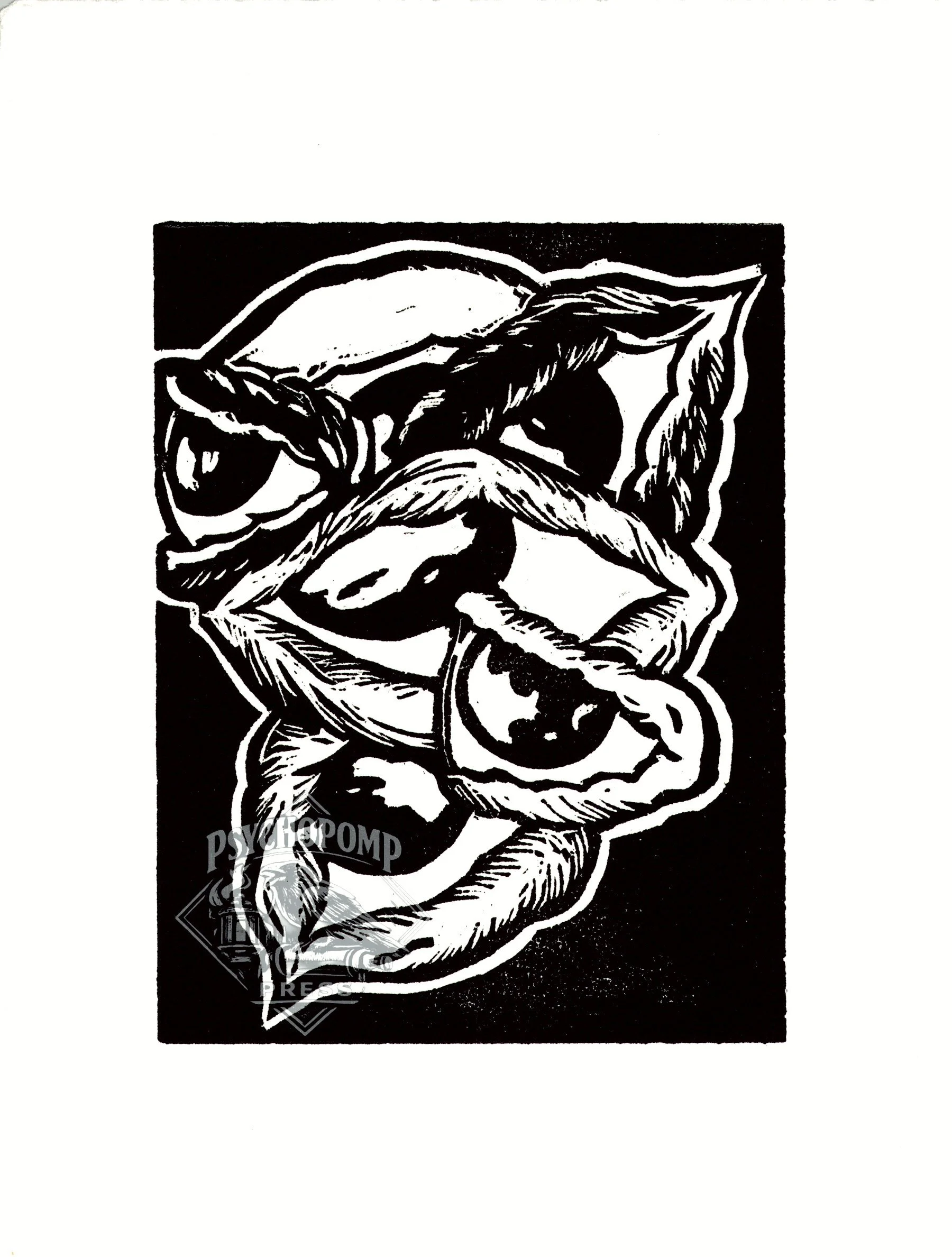 POVs
8"x11", relief woodcut

