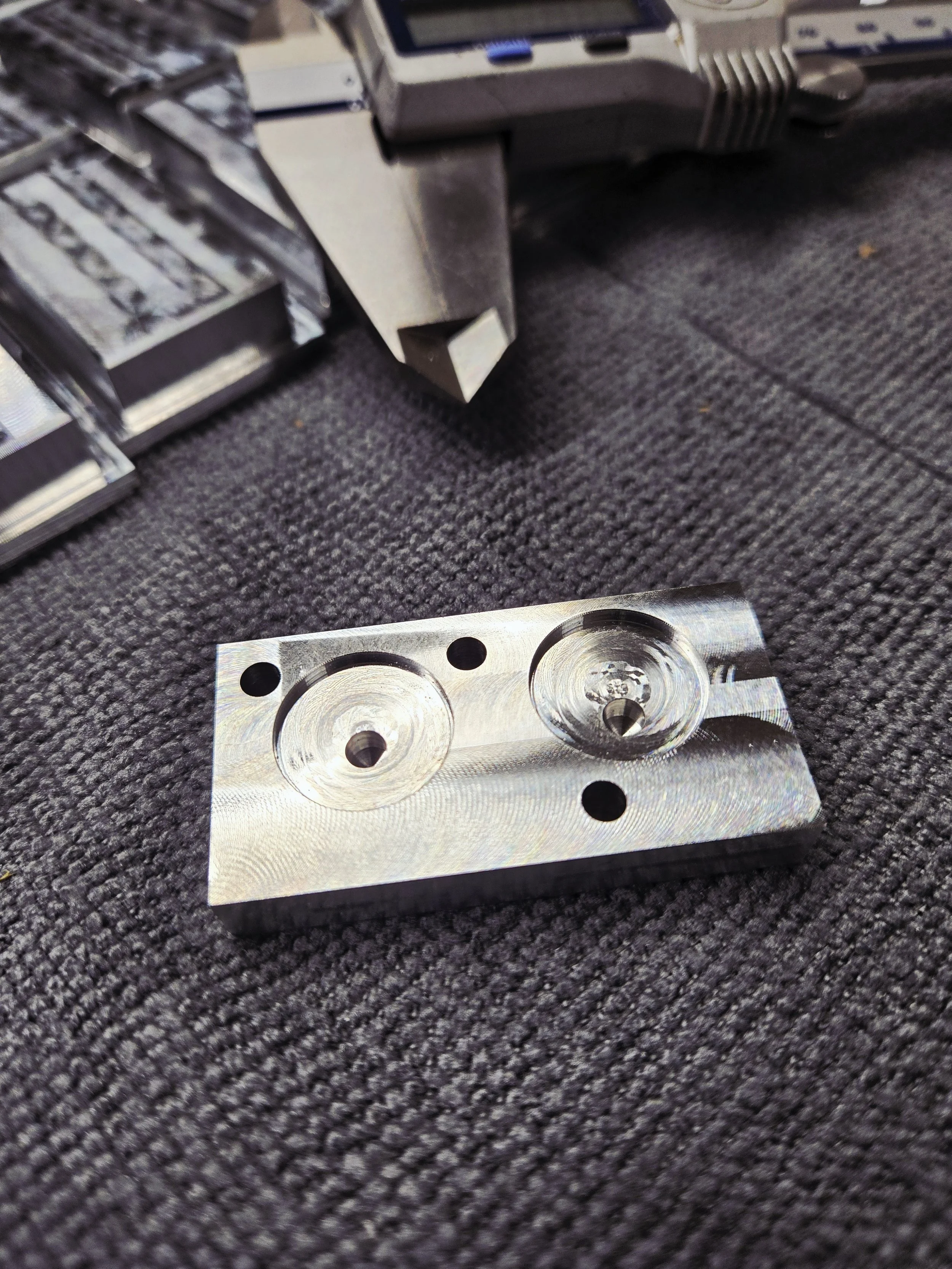 Precision CNC-machined metal component manufactured by ADT Precision Machining for custom industrial applications.
