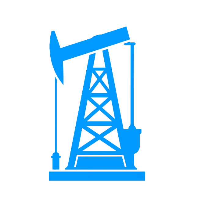 Oil and gas industry icon representing precision CNC machining services for energy equipment and components.