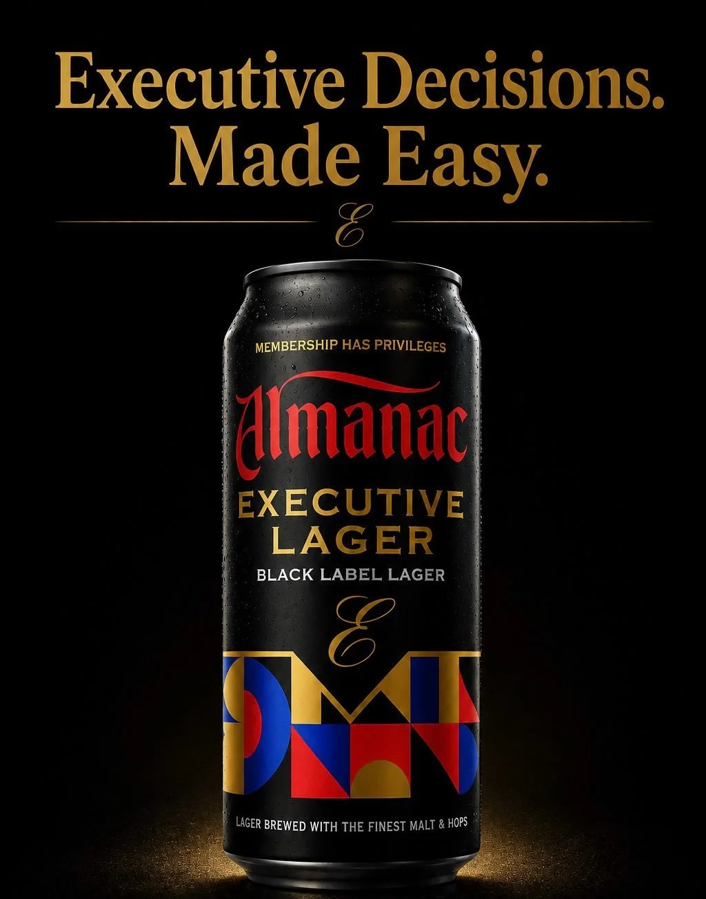 Membership has privileges. 🍺

Meet Executive Lager&mdash;our new Black Label Lager crafted exclusively for Costco.

This one&rsquo;s for the Chief Executive Shoppers.

The ones who navigate the aisles with purpose. Who know exactly when the samples 