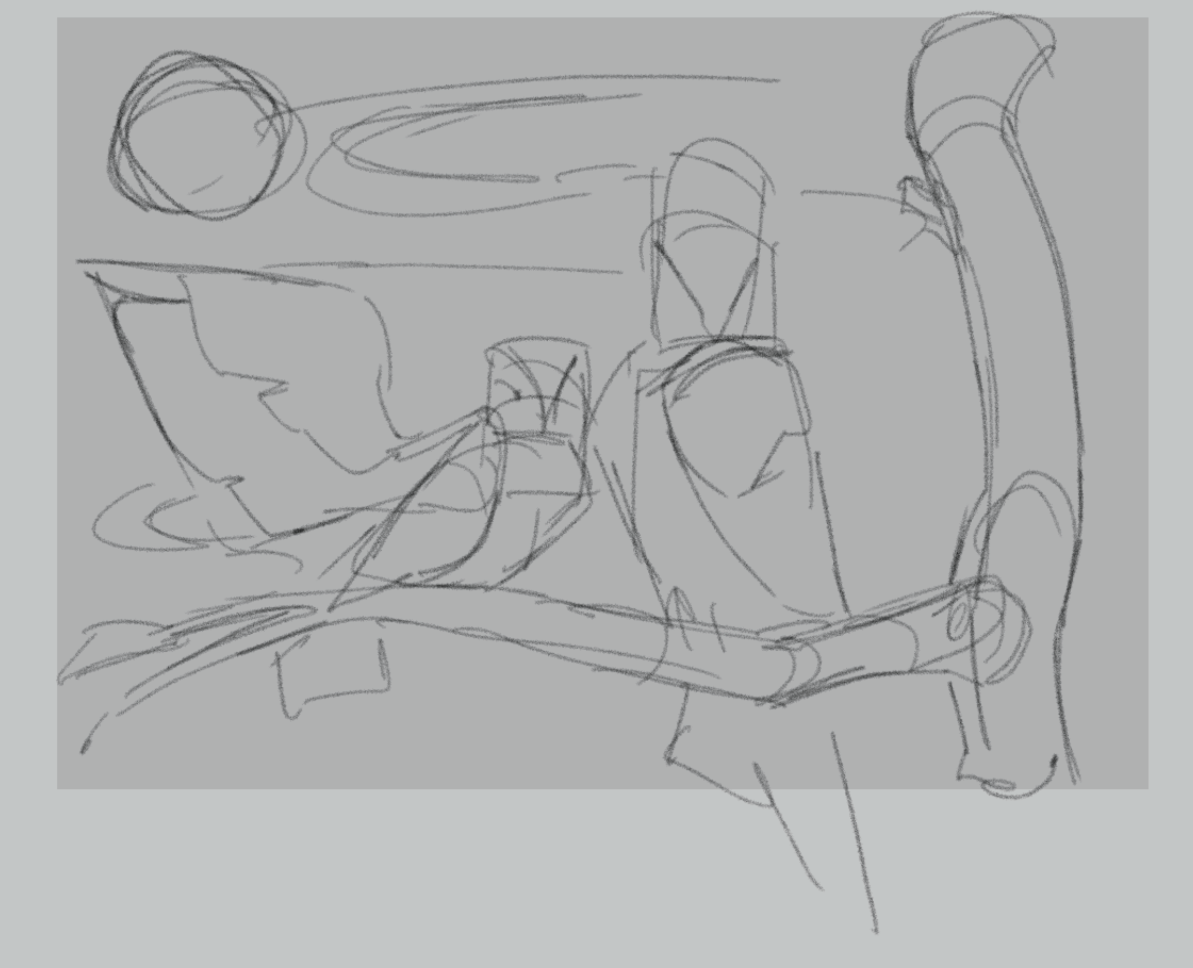 ROUGH SKETCH FOR 1/2 PAGE ILLUSTRATION
