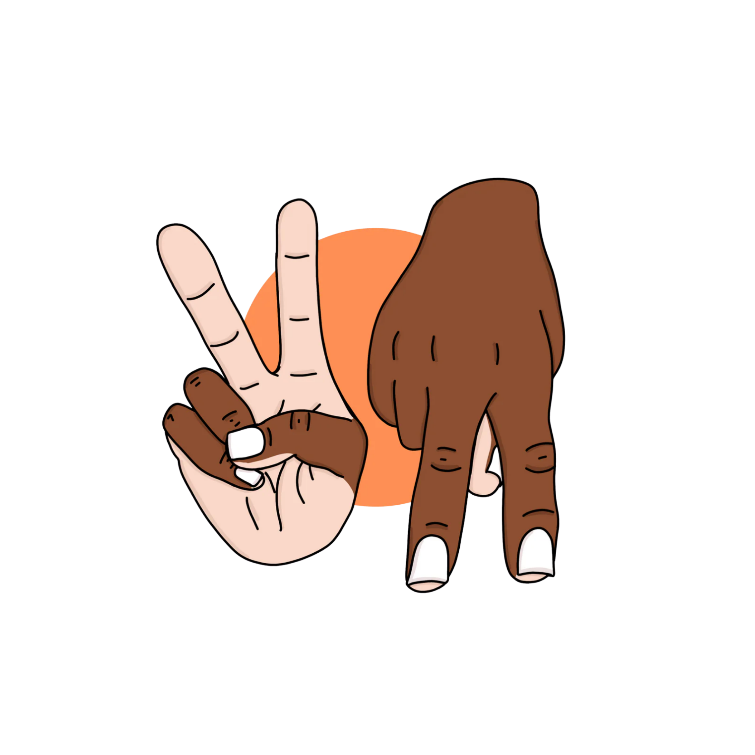 Peace Up, A-Town Down Sticker by Destinee Creates Stuff