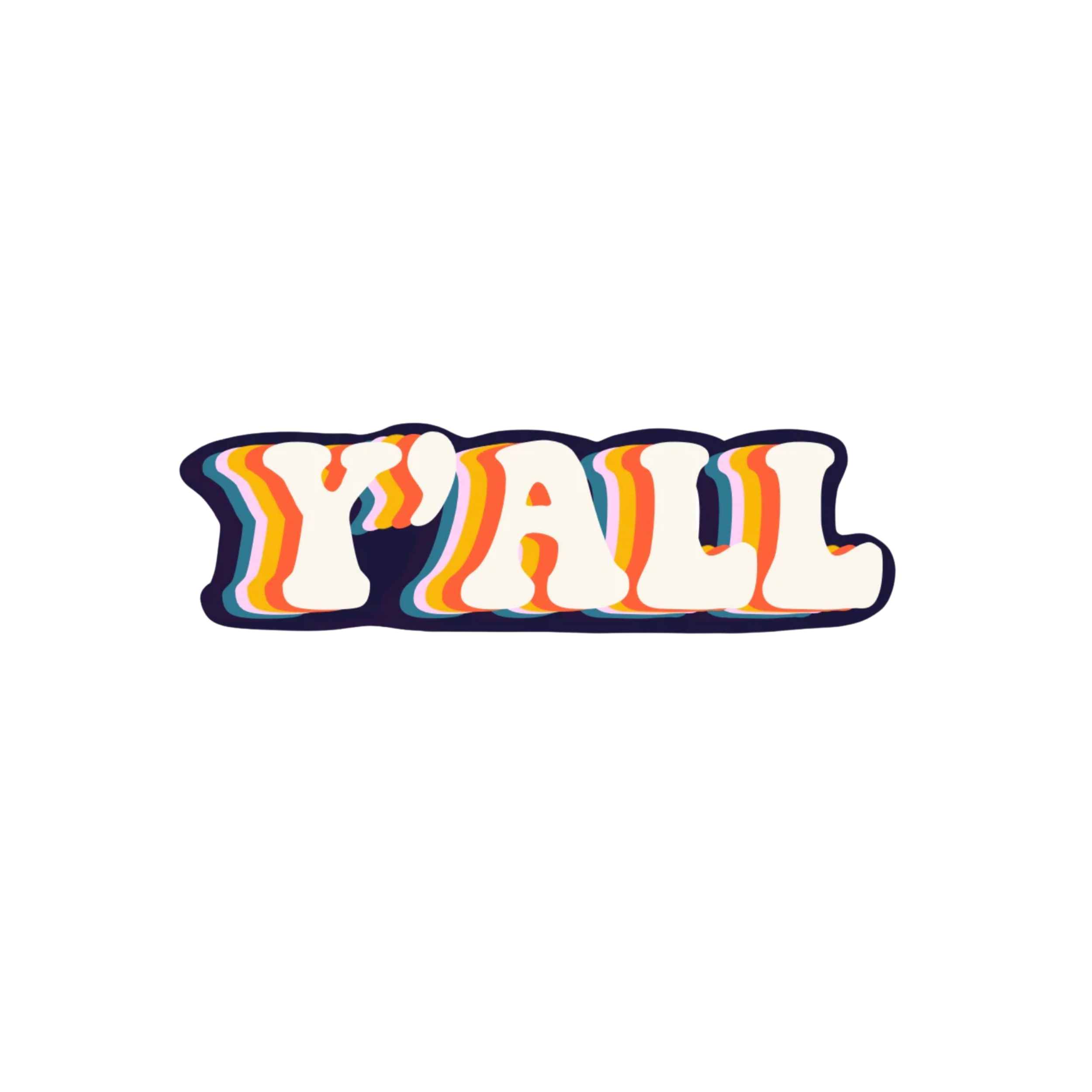Y'all Sticker by Destinee Creates Stuff