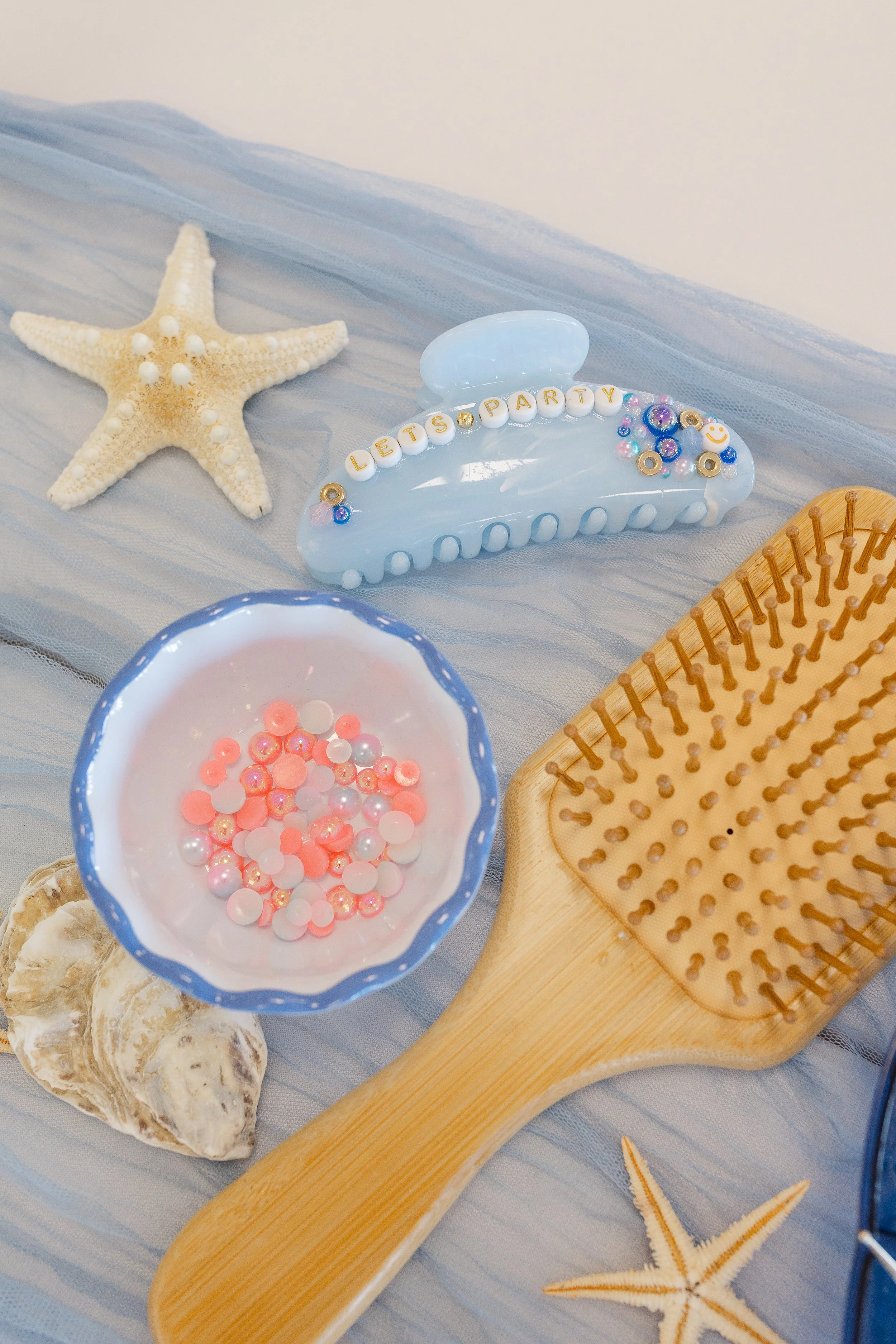 Claw Clip & Hairbrush Decorating