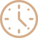 Clock showing 9:00