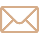 Icon of a closed envelope in beige color.