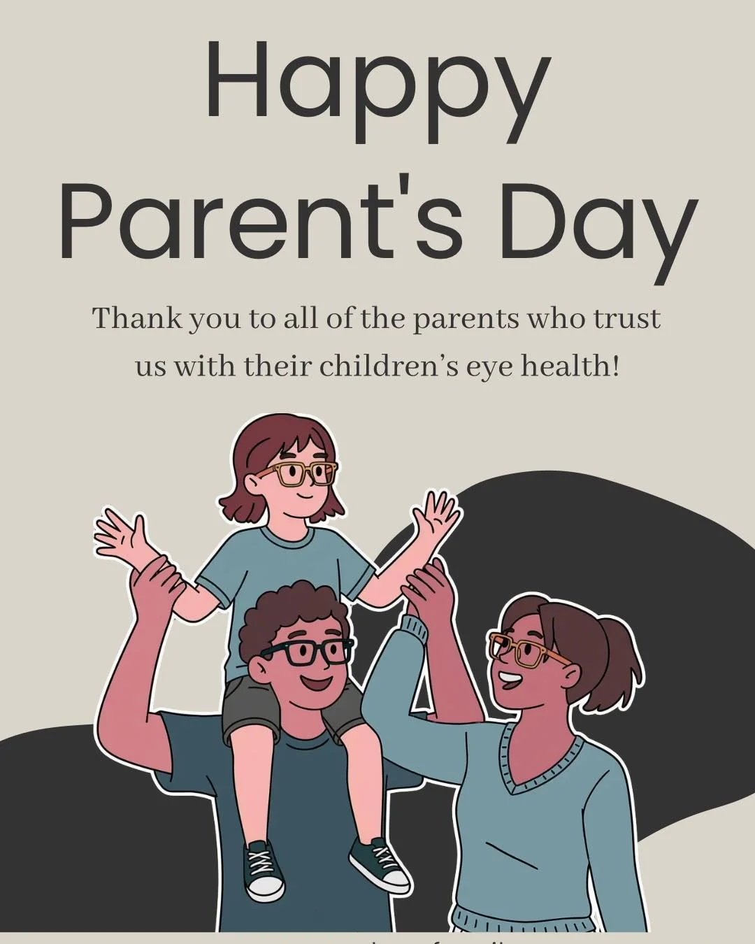 Today, we're celebrating the parents and caregivers who make their children's eye health a priority. 👓🤍

Thank you for trusting our team to care for your family's vision. We appreciate the opportunity to be part of your family&rsquo;s journey as th