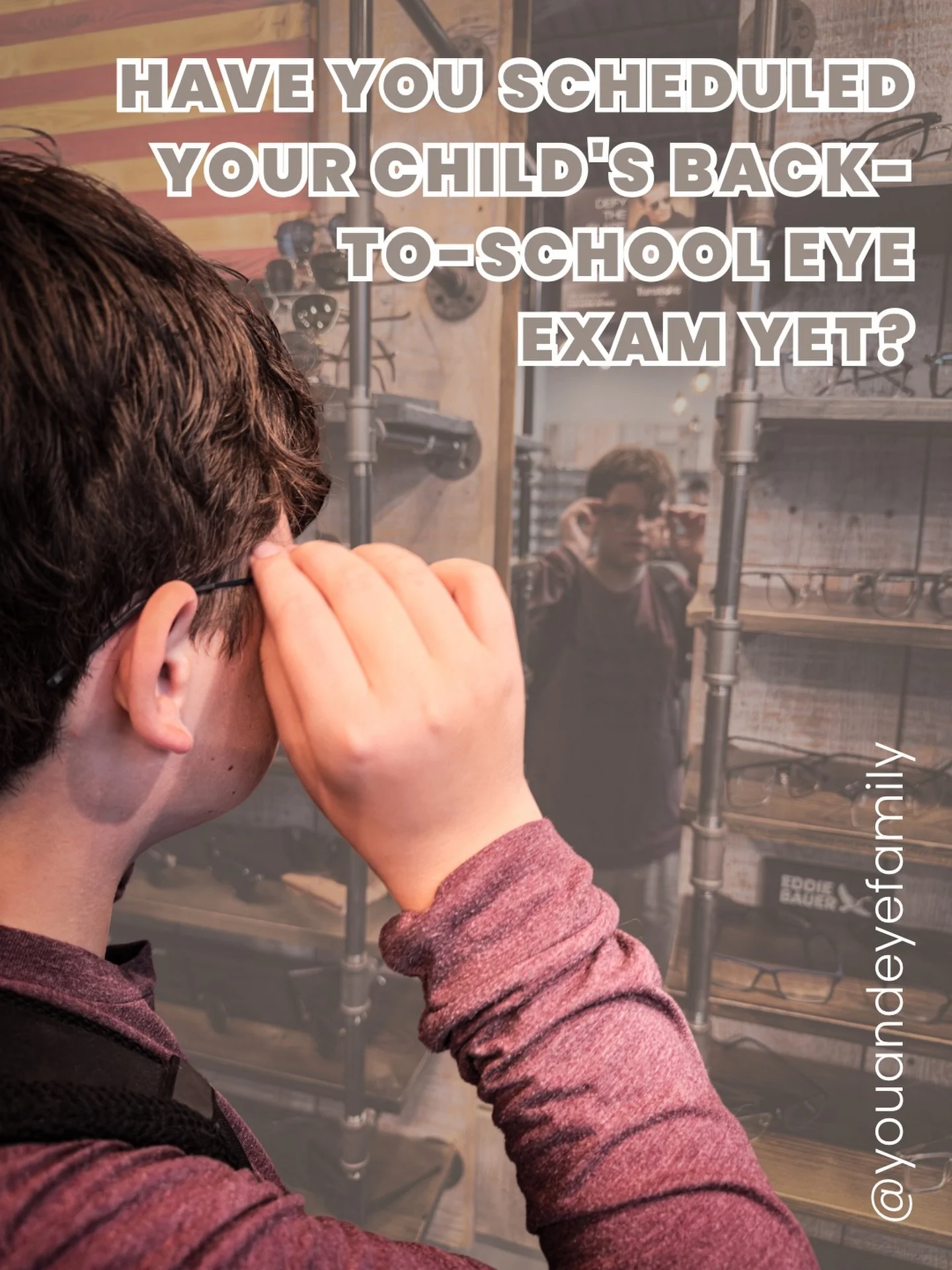 📚✏️ School starts sooner than you think. Schedule their eye exam today! 👓

From the classroom to the playing field, clear vision can help your child start the school year with confidence.

Schedule your child&rsquo;s back-to-school eye exam here:
h