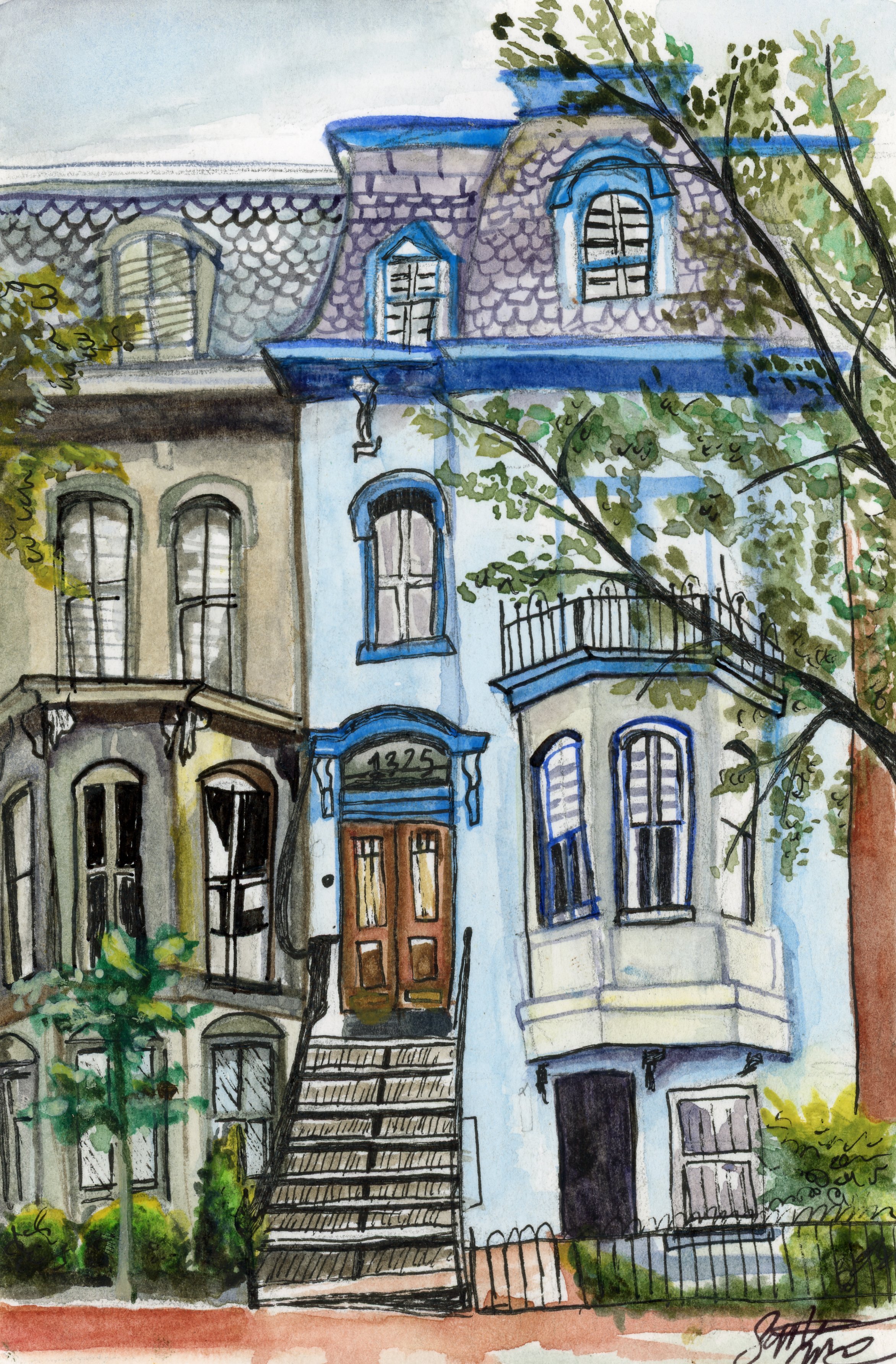 Washington, DC Row Homes- Digital Download