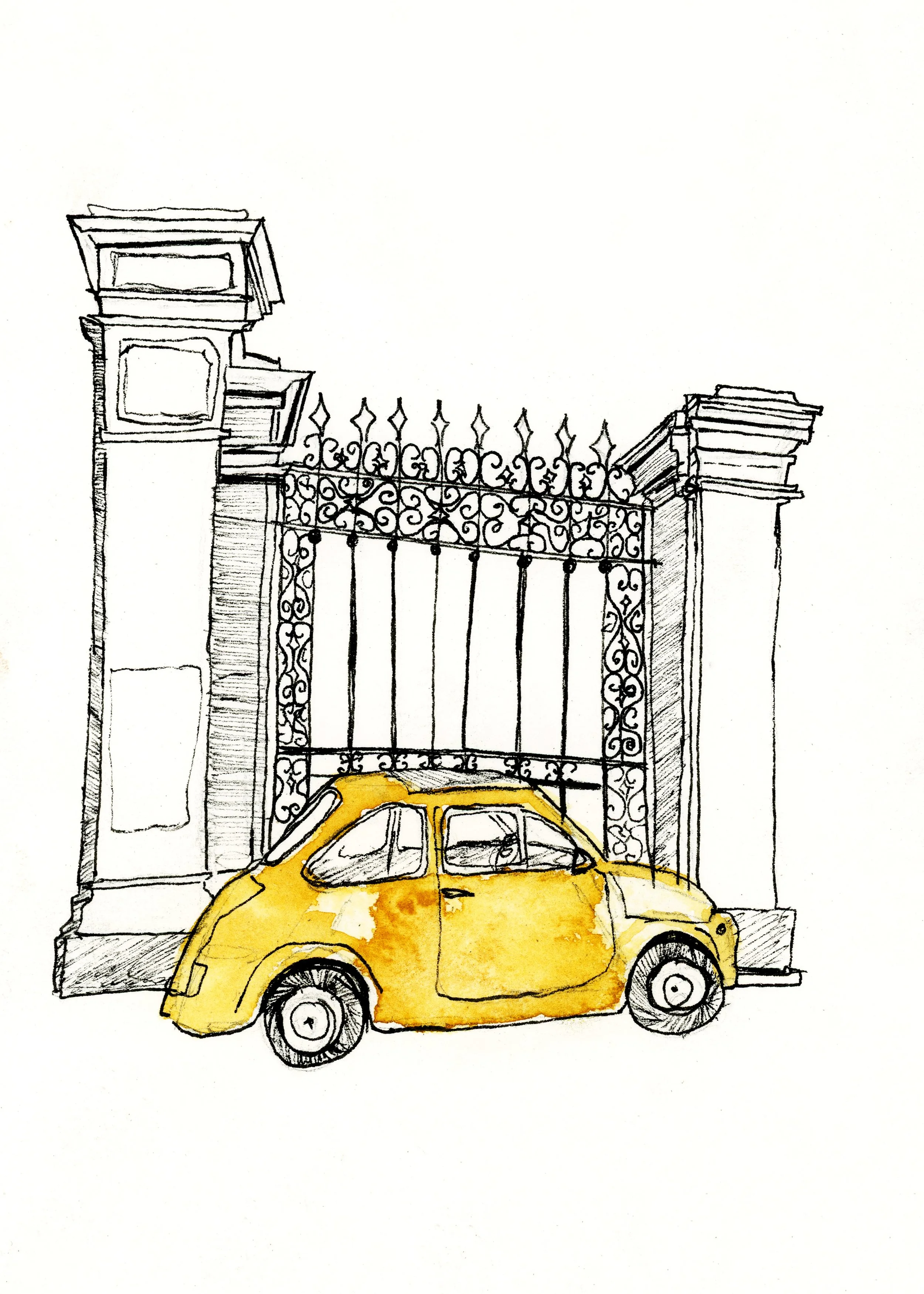 Auto Gialla-Digital Download