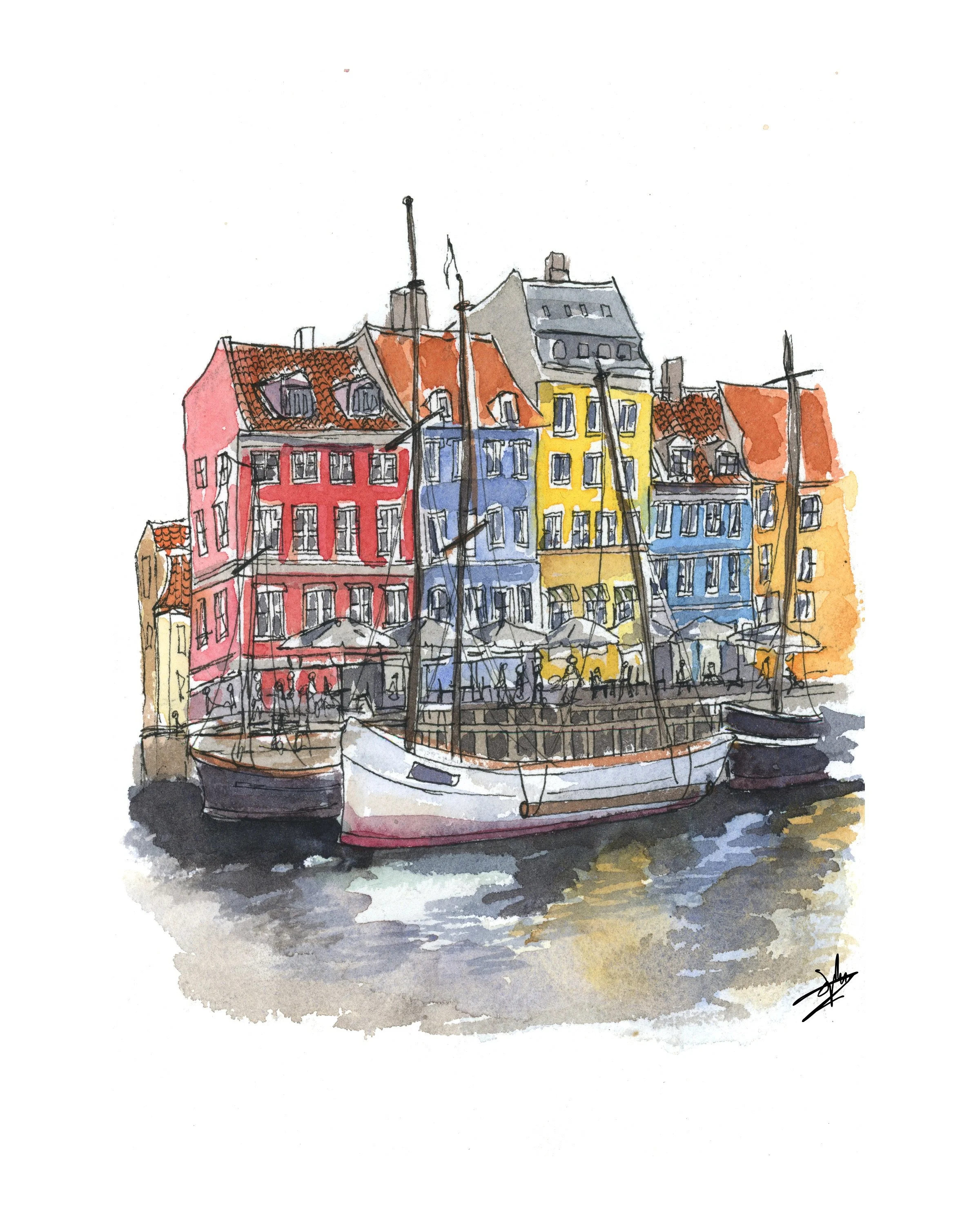 Nyhavn, Copenhagen- Digital Download