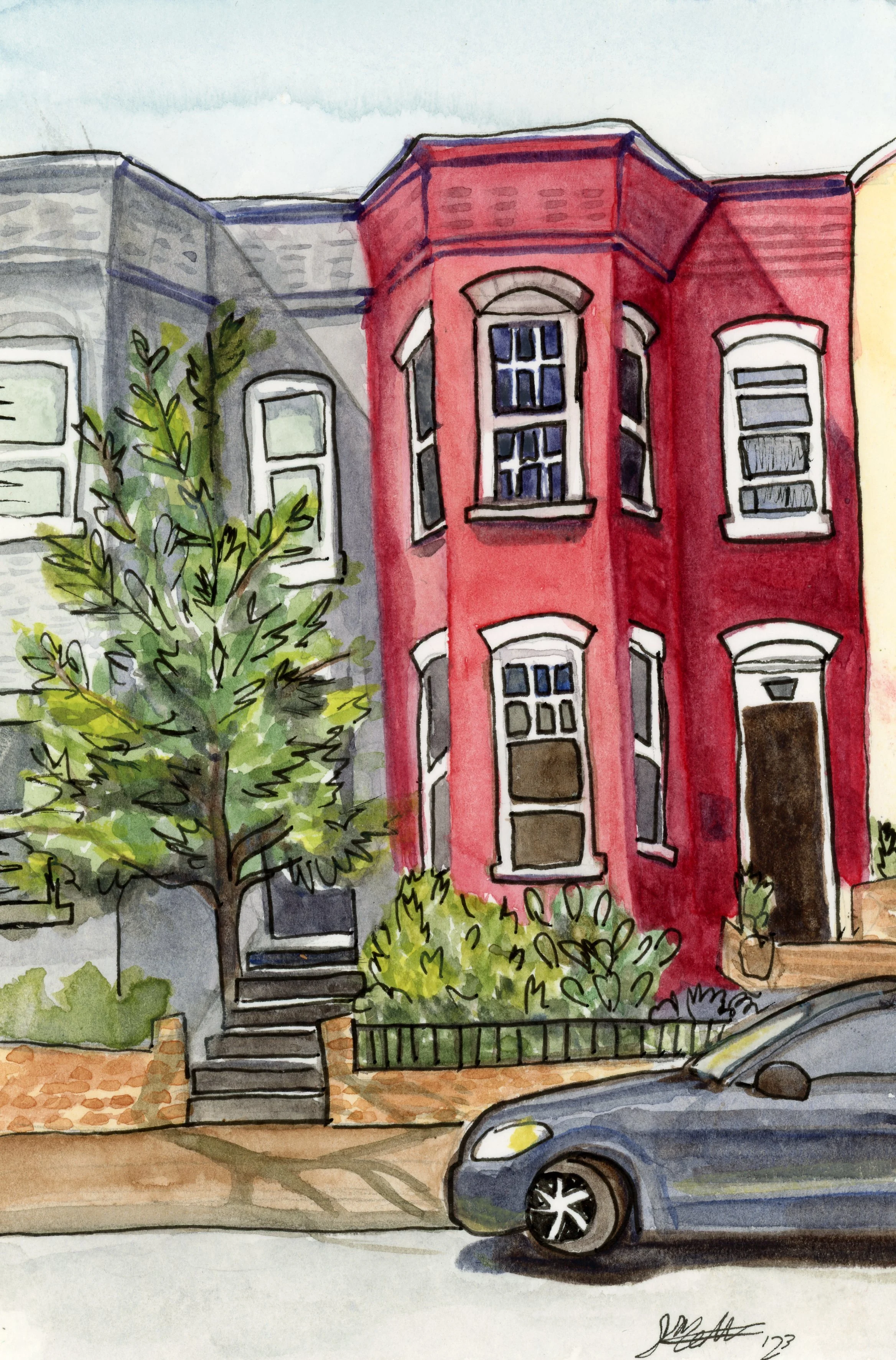 Washington, DC Row Homes-DIGITAL DOWNLOAD
