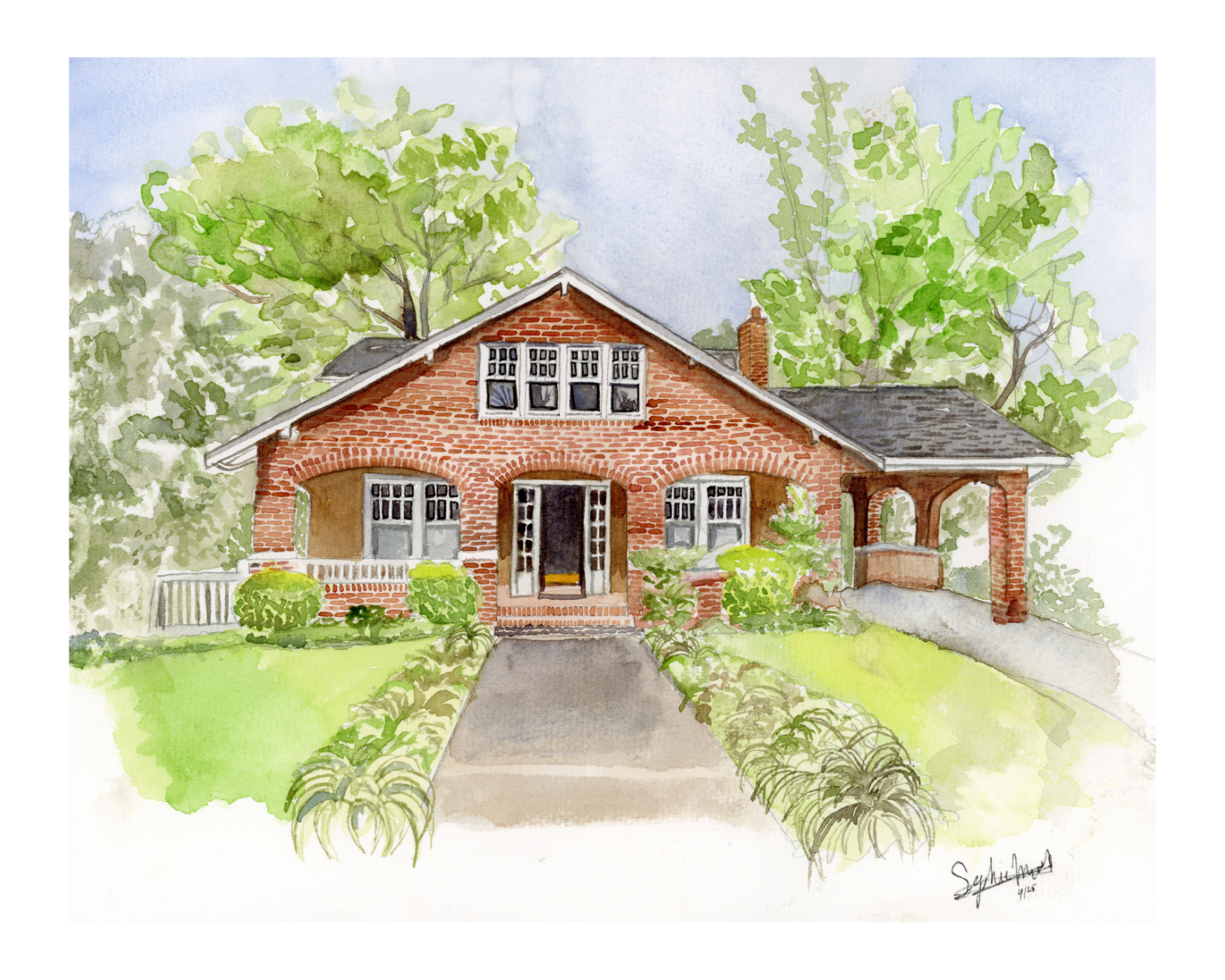 Custom Home Portrait (11x14 inch)