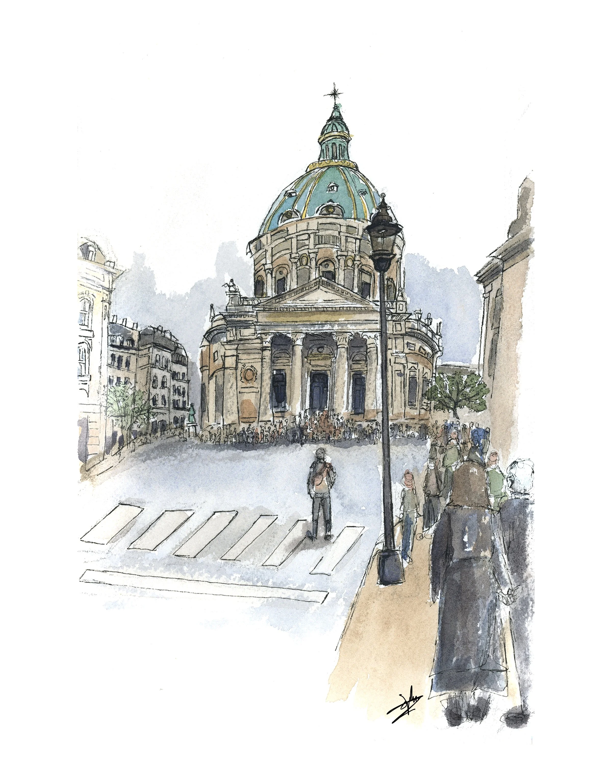 Frederick's Church, Copenhagen- Digital Download