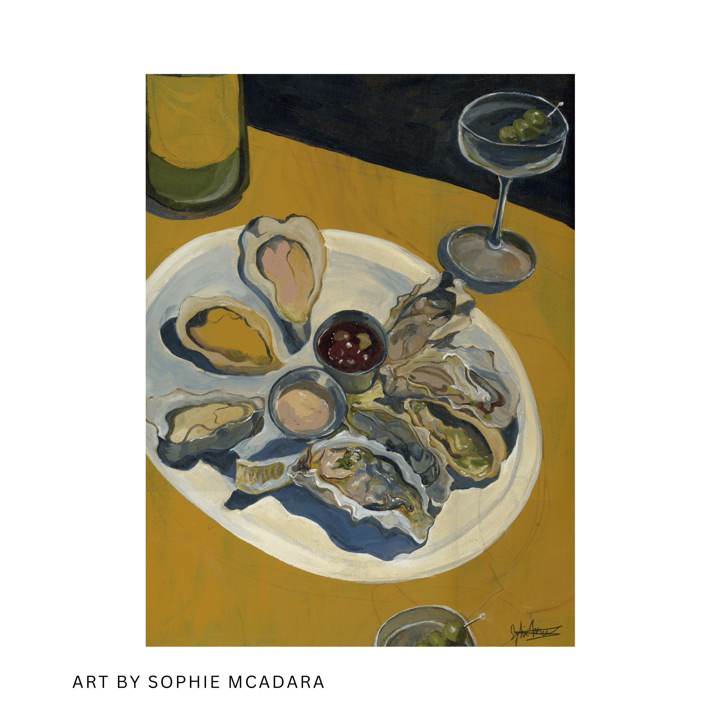 An Oyster a Day Keeps the Blues Away- 8x10 Print