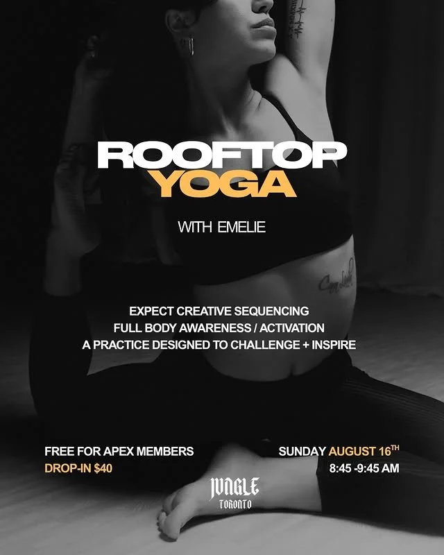 ROOFTOP YOGA🧘🏻‍♀️with @whathefloww

Start your Sunday with movement, breath, and an inspiring rooftop practice overlooking the city. Expect creative sequencing and full-body activation.

📅 Sunday, August 16
🕣 8:45 AM – 9:45 AM
