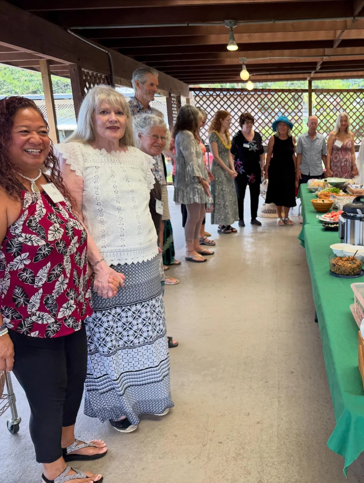 Group potluck at New Thought Center of Hawaiʻi