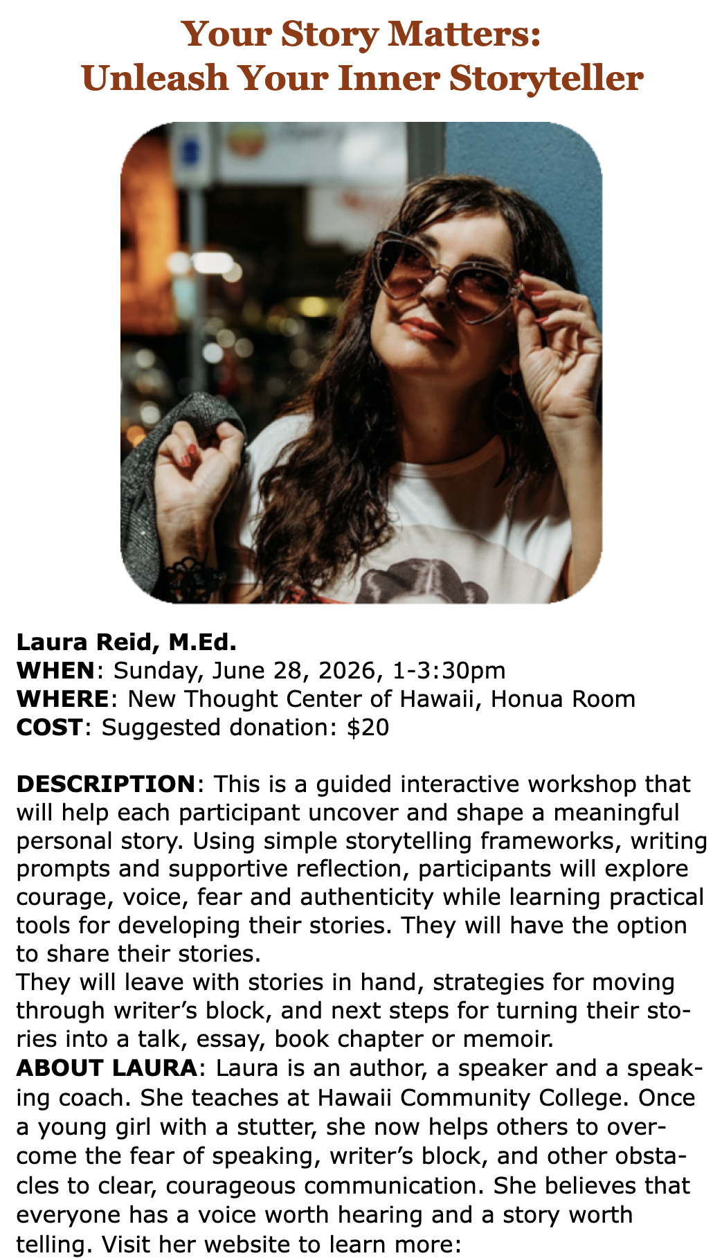 Your Story Matters: Unleash Your Inner Storyteller
