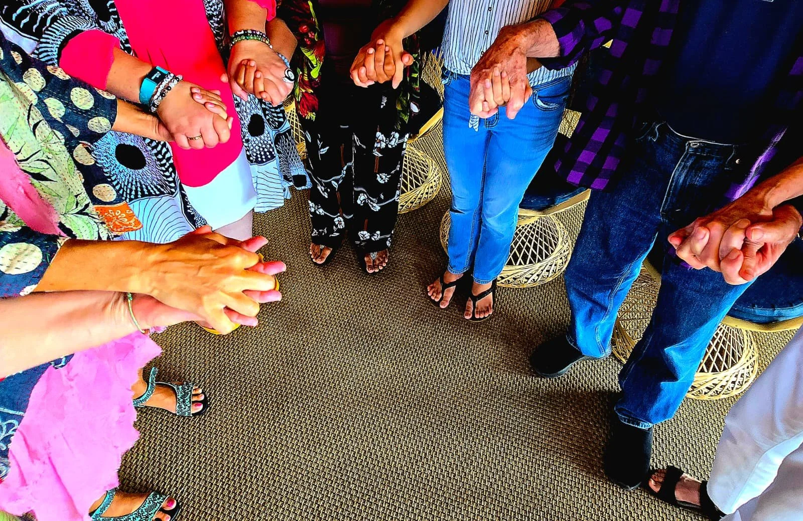 Group meditation gathering at New Thought Center of Hawaiʻi in Kealakekua