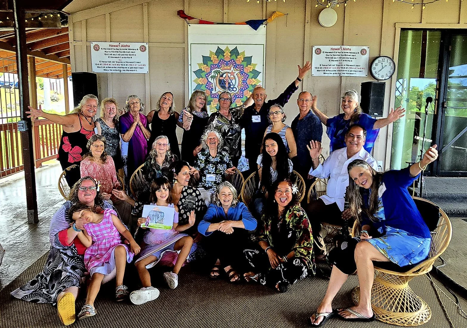 Joyful community gathering at New Thought Center of Hawaiʻi in Kealakekua