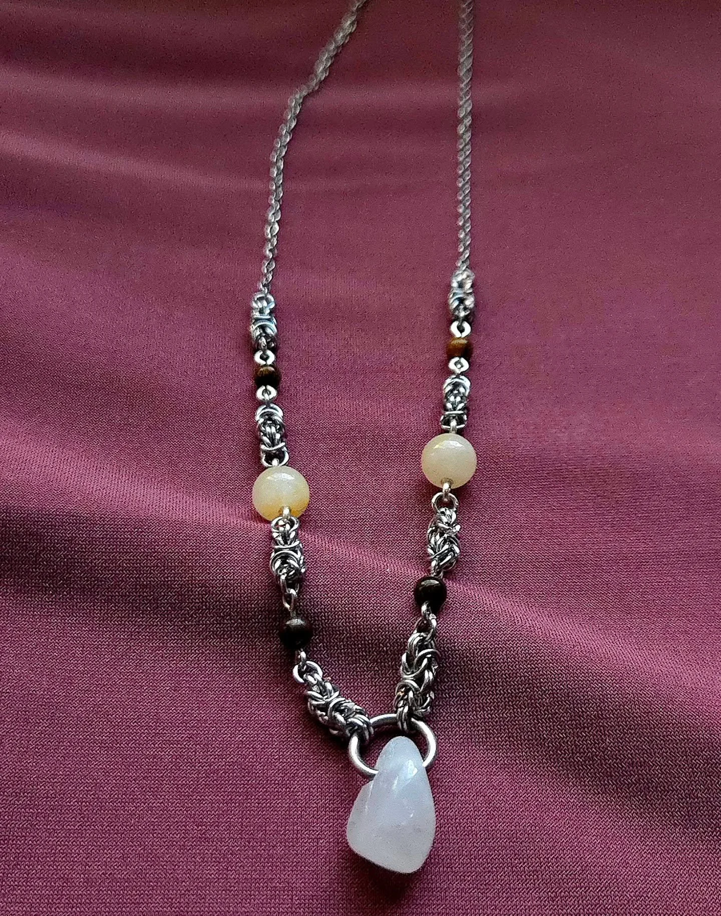 With each piece I manifest positive intentions into each weave. :)

✨ Handcrafted Chain Mail Necklace | Hypoallergenic | Nickel-Free | Non-Tarnish Copper &amp; Stainless Steel ✨

Elevate your jewelry collection. Designed for both beauty and durabilit