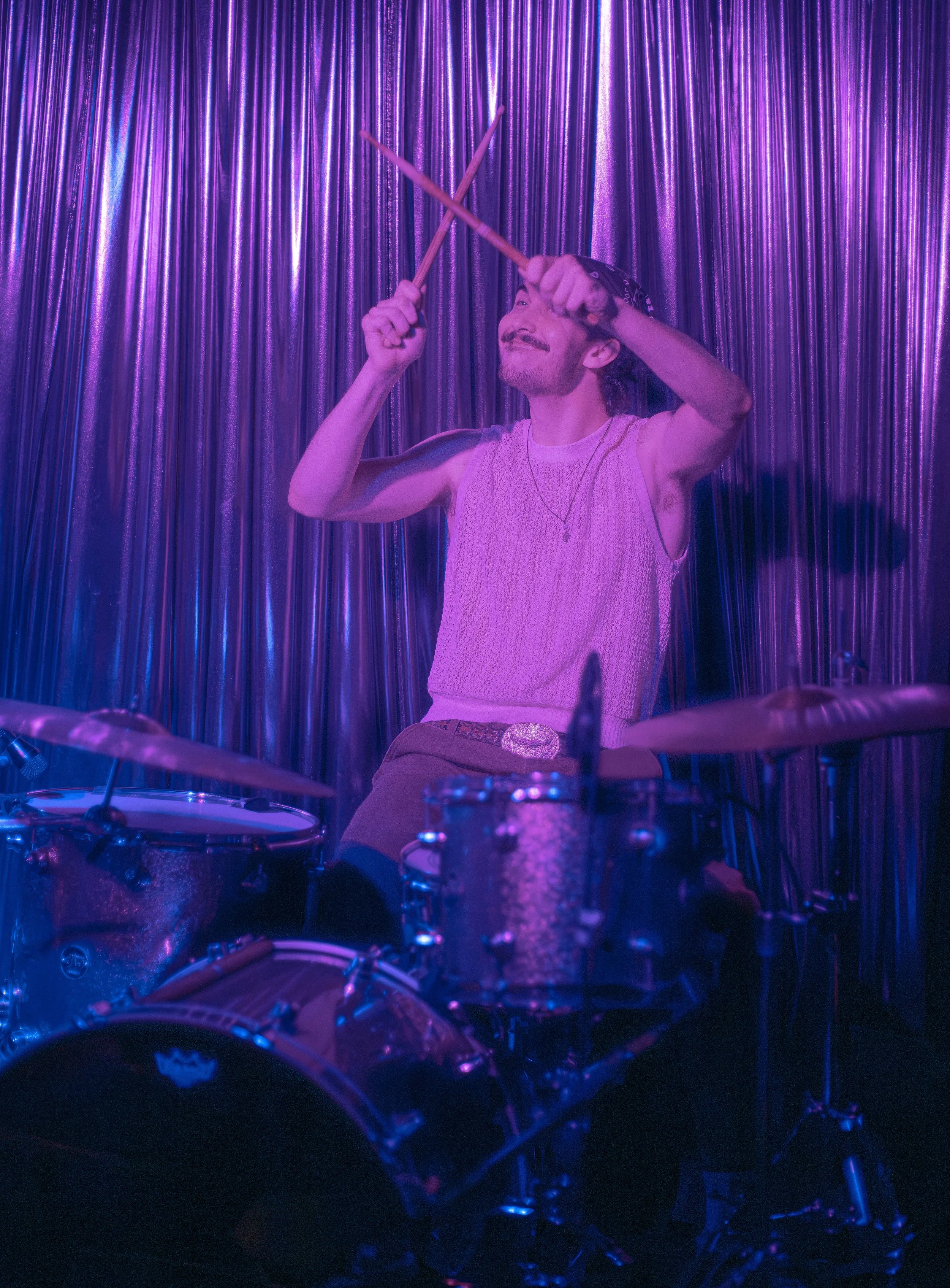 Lucas of Grumpy Plum Performance at Bowery Palace/ Bowery Electric on August 11 2026