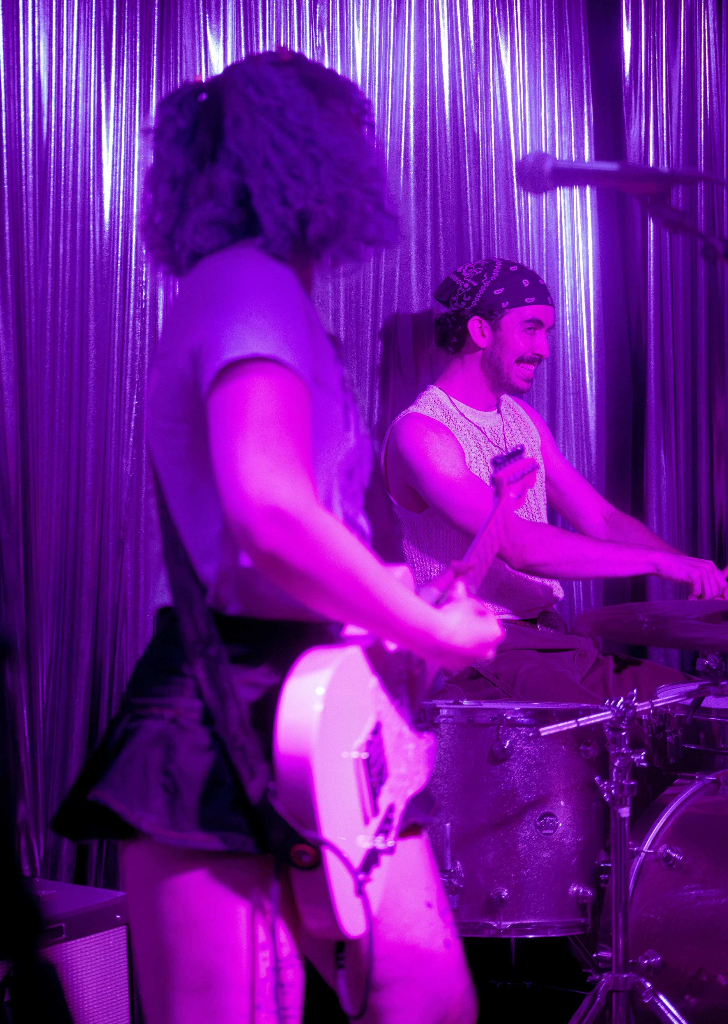 Talullah and Lucas of Grumpy Plum Performance at Bowery Palace/ Bowery Electric on August 11 2026