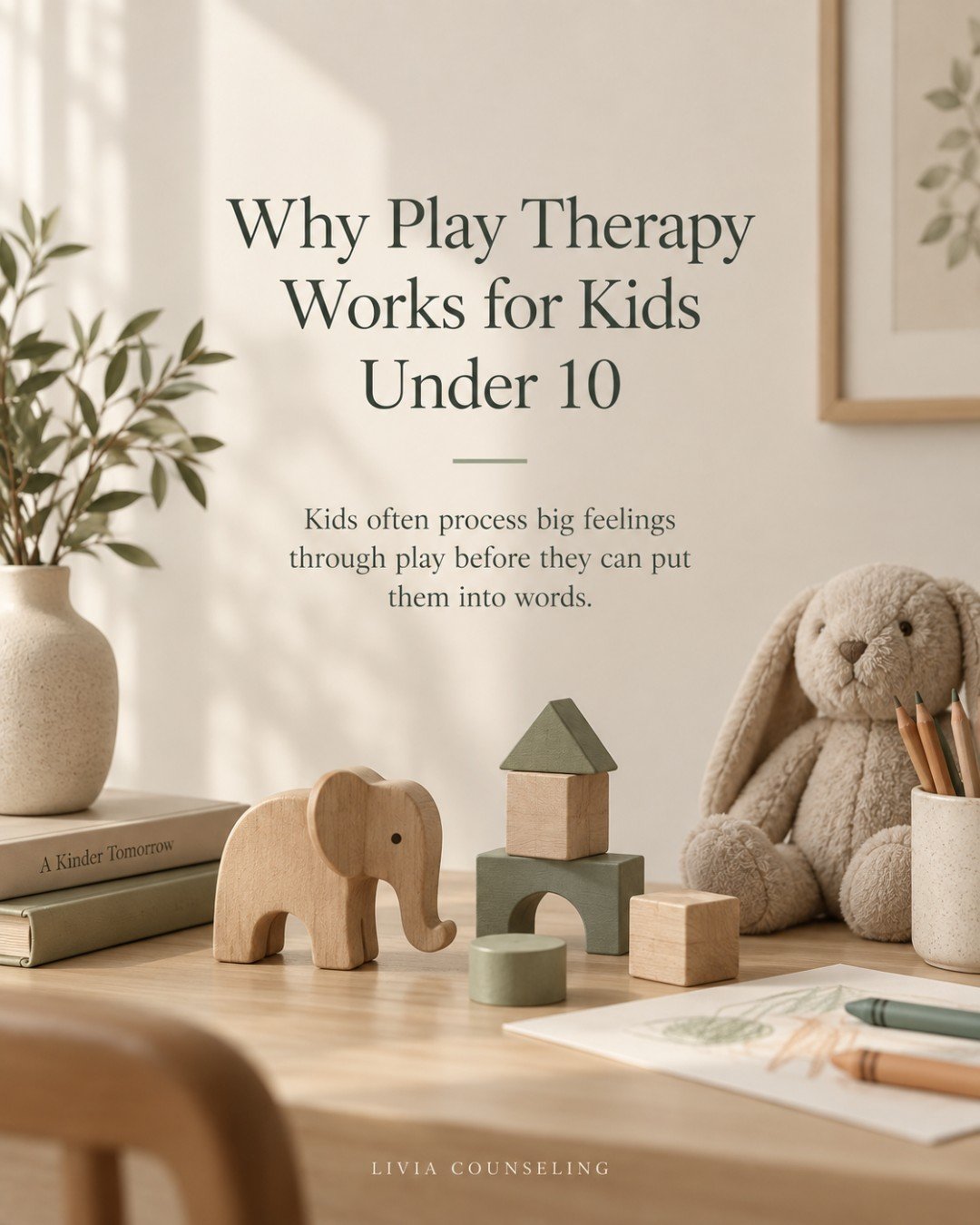 Why Play Therapy Works for Kids Under 10

A lot of parents assume their child is too young for therapy. In reality, kids under ten often do their best emotional work through play, not conversation.

Play therapy gives young children a way to process 